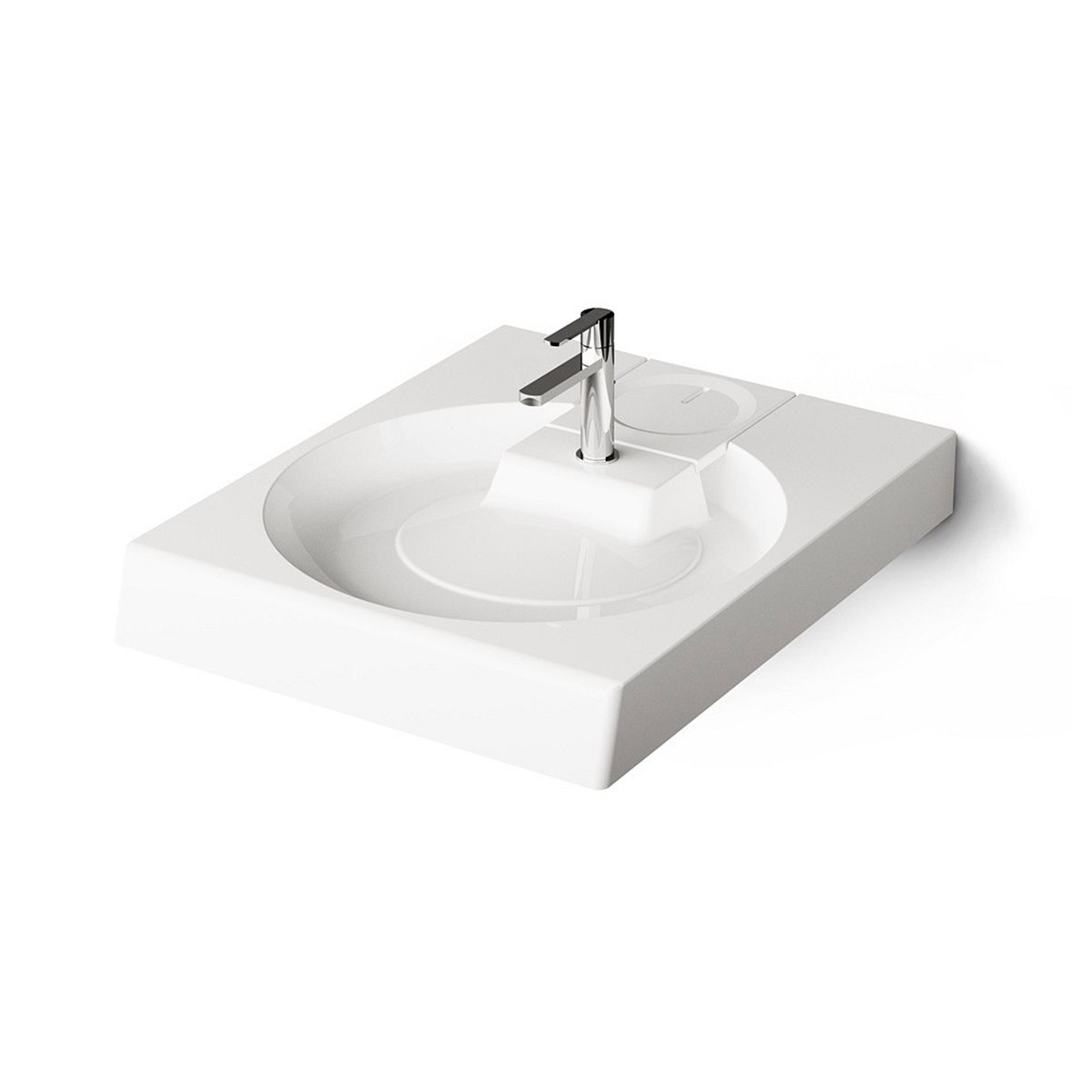 PAA Claro pesuallas tason päälle 60X75X10 cm valinnainen väri valumarmori kiiltävä valinnainen väri