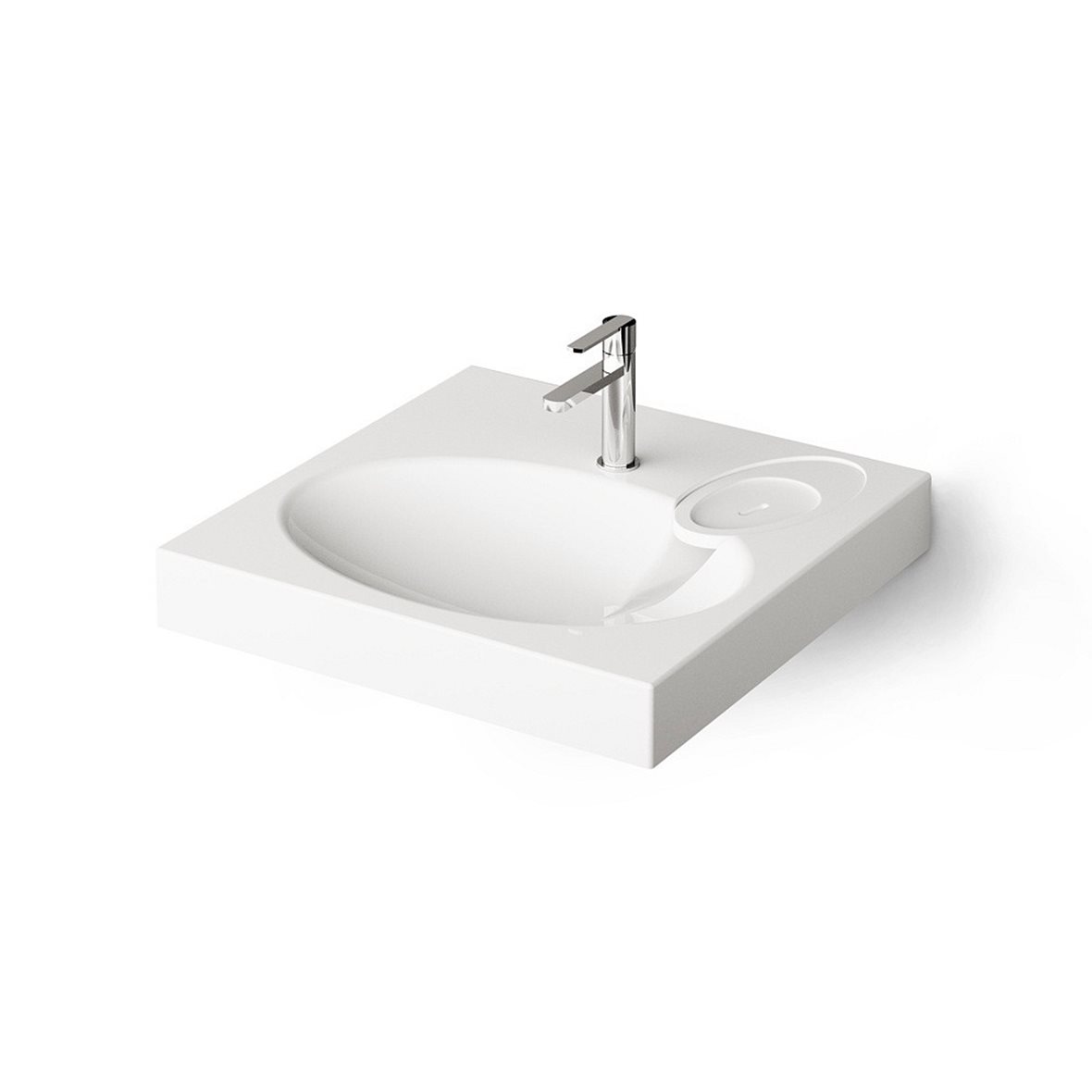 PAA Claro pesuallas tason päälle 60X60X9 cm valinnainen väri valumarmori kiiltävä valinnainen väri