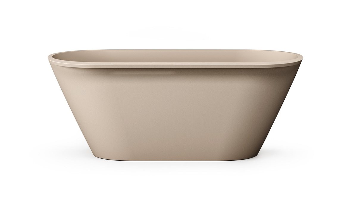 PAA Deco Rim kiviamme 166x81x63 cm cafe latte vapaasti sijoitettava