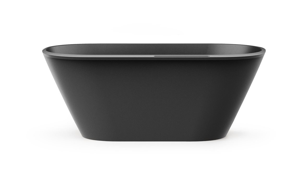 PAA Deco Rim kiviamme 166x81x63 cm graphite vapaasti sijoitettava