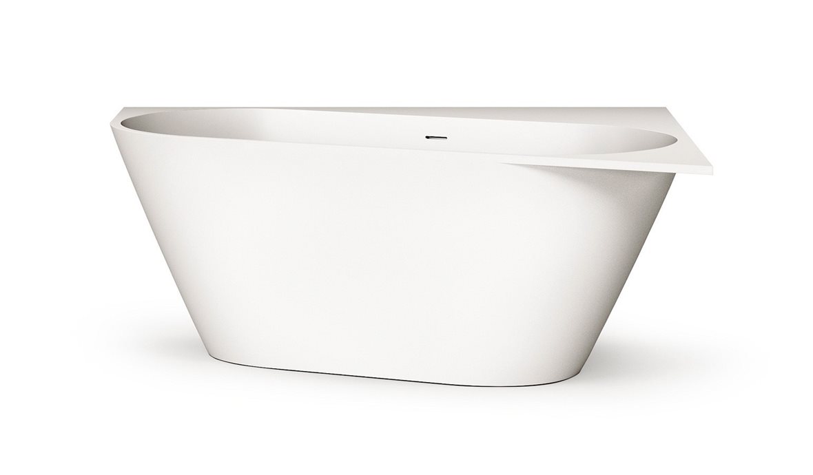 PAA Deco Corner A kiviamme 160x127x63 cm cafe latte mattavalkoinen kulma-asennus