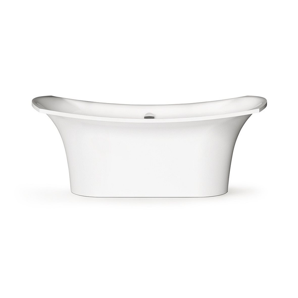 PAA Bel Canto kylpyamme 180x85x74 cm kiiltävä valkoinen valumarmori vapaasti sijoitettava