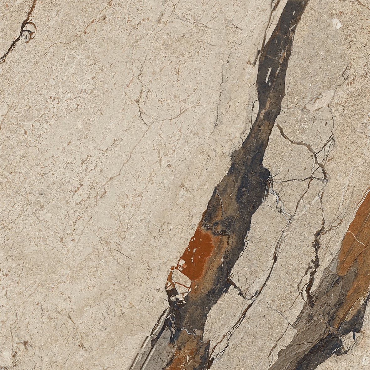 LPC Aventura lasitettu porcelanato seinälaatta lattialaatta ulkolaatta 60X60 16 Breccia tasapintainen matta keskitumma harmaa marmori