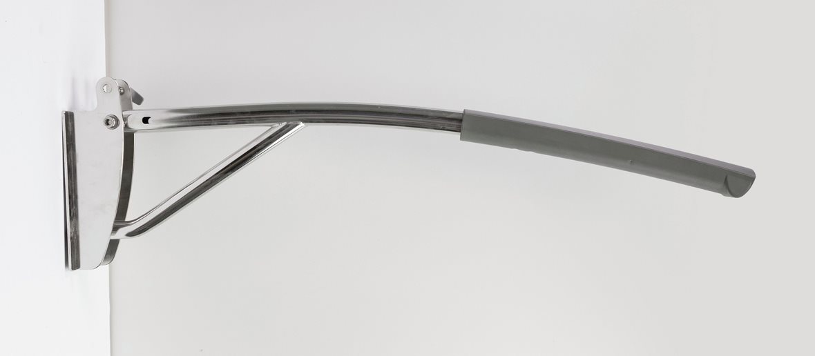 JMS-Tuote ELITE-WC-tukikaide 900mm, seinäkiinnikkeinen, harmaa päällyste antibakteerinen