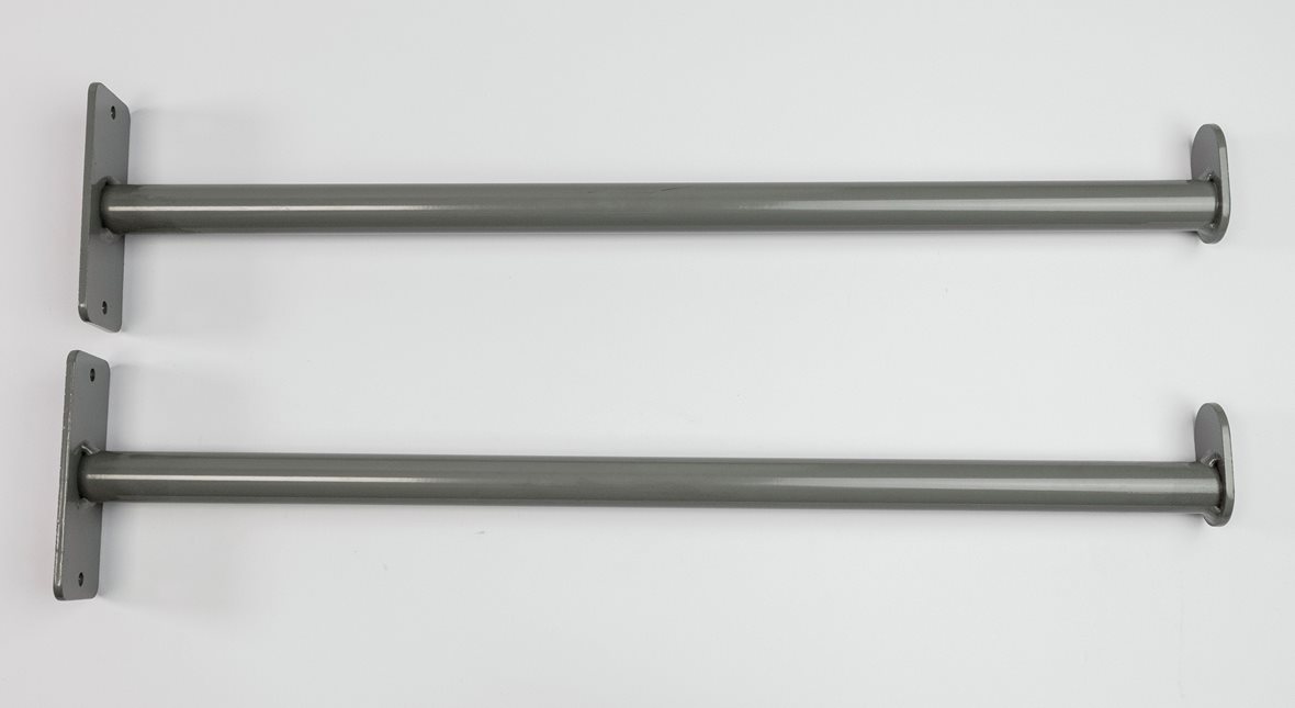 JMS-Tuote Maalaustelinetankopari, harmaa , syvyys 550mm