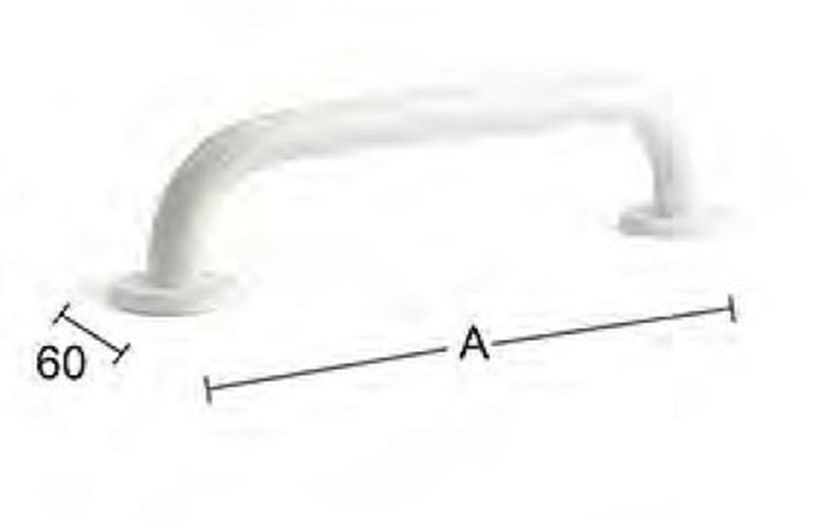 JMS-Tuote PRIME-Tukikahva P 300mm, valkoinen antibakteerinen