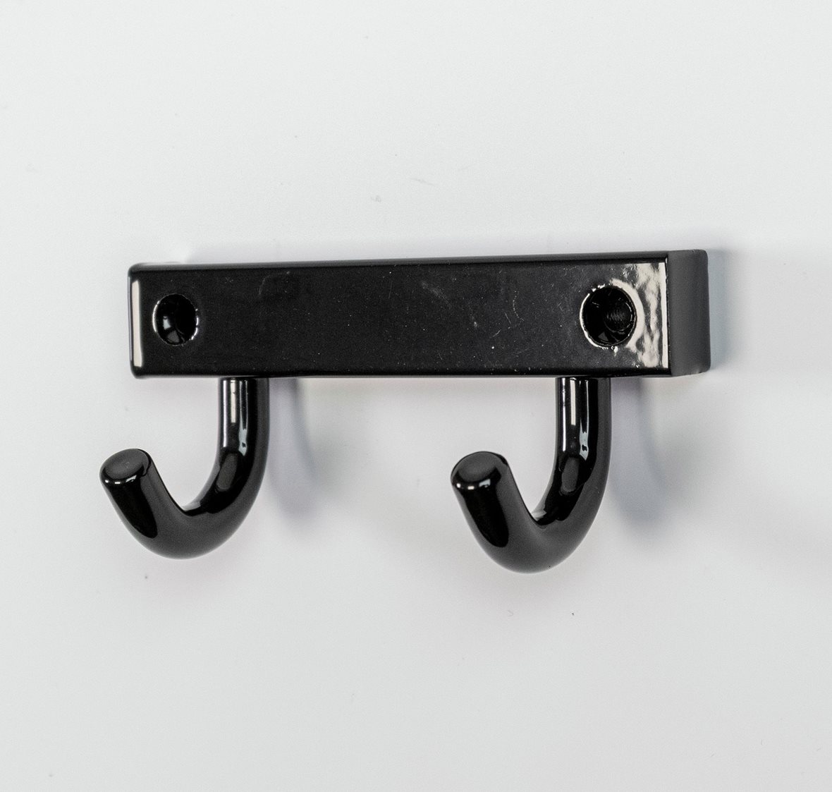 Liikkuva+ U-koukku 2-koukkuinen, musta