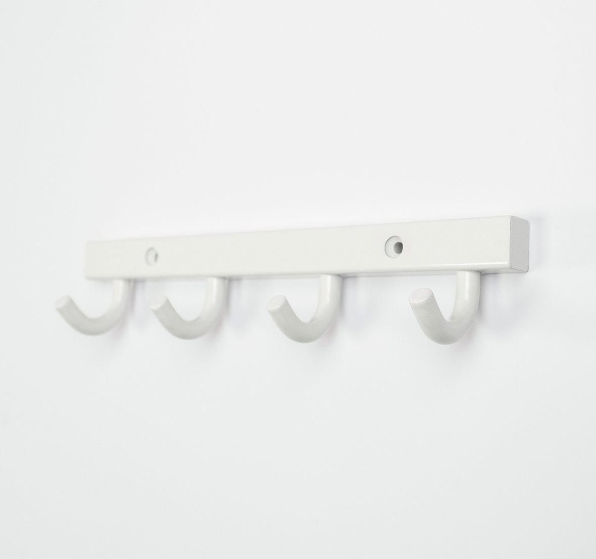 JMS-Tuote U-koukku 4-koukkuinen, valkoinen, L 215mm