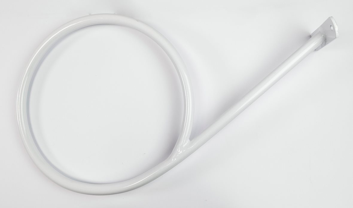 Dinox seinäteline jumppapallolle valkoinen