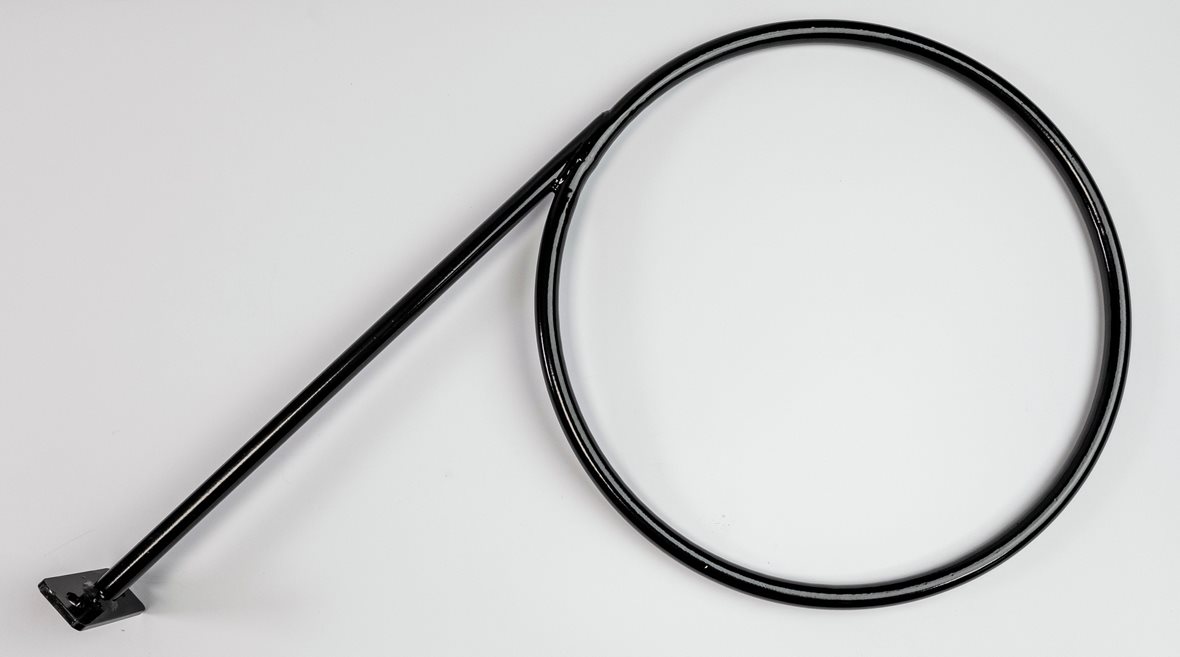 Dinox seinäteline jumppapallolle musta