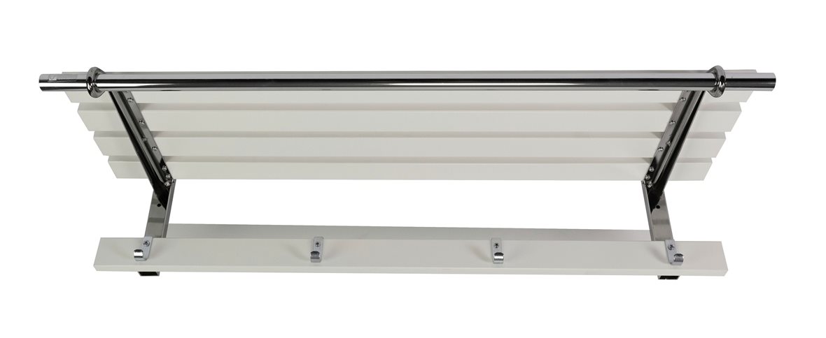 JMS-Tuote Olikos Ville hattuhylly L800mm, valkoinen