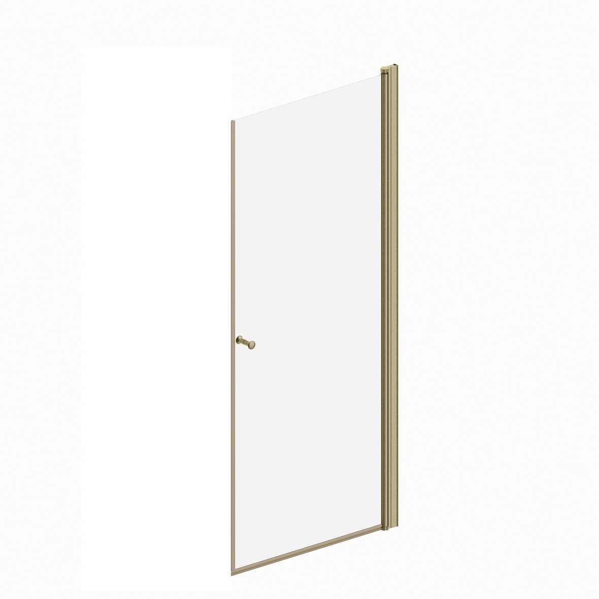 Perfct Bright Vanadium suihkuovi 90x200 cm harjattu kulta/kirkas kätisyys vaihdettavissa