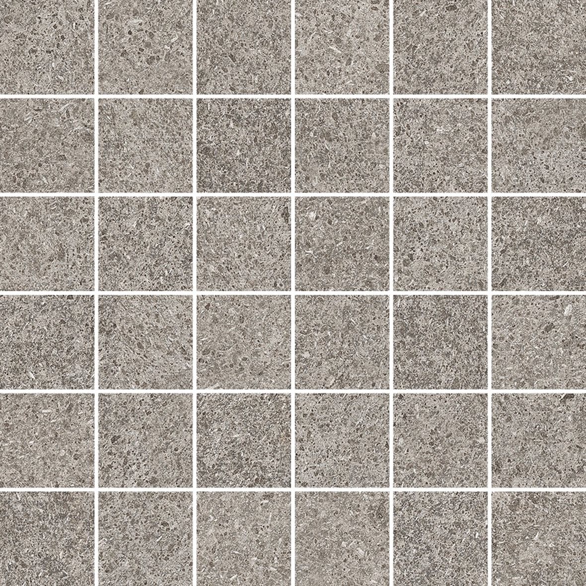 LPC Volcano Re60 lasittamaton porcelanato mosaiikki seinälaatta lattialaatta 5X5 02 Grey tasapintainen silotettu matta keskitumma harmaa kivi