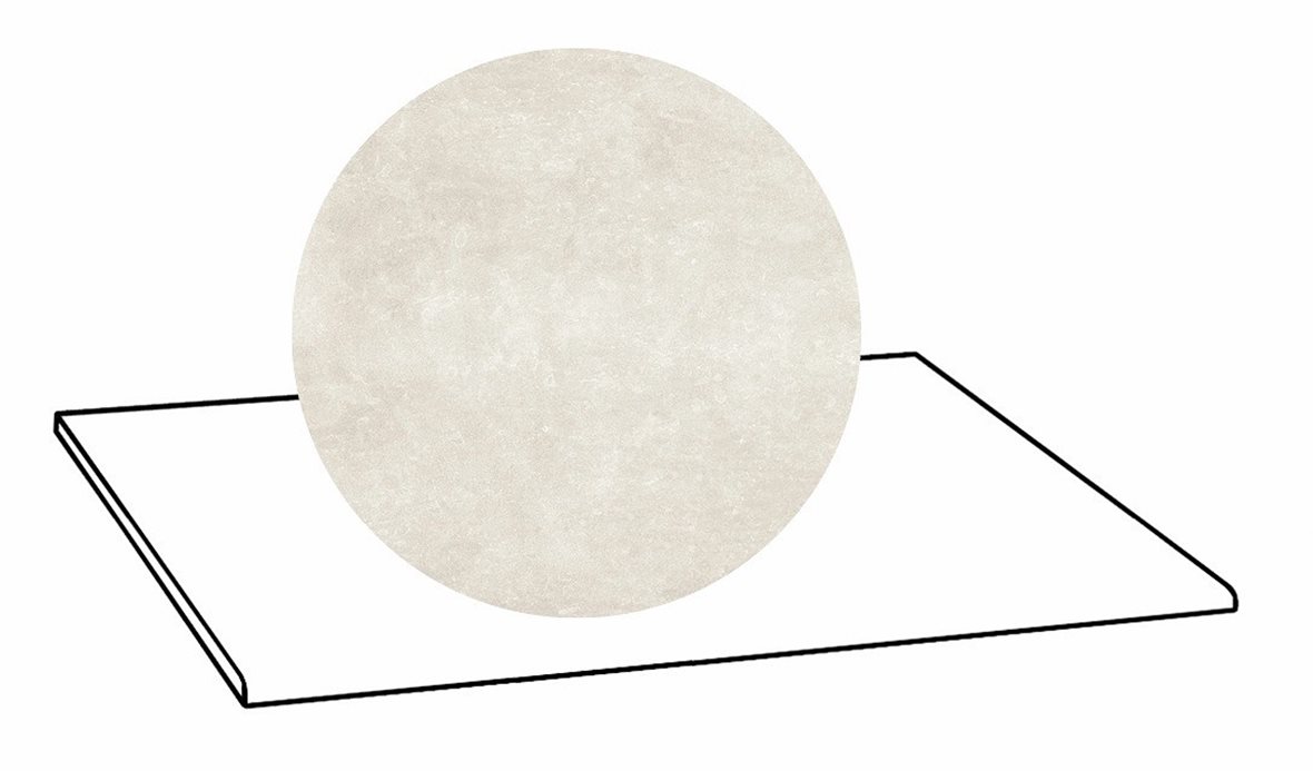 LPC Sicily Re60 lasittamaton porraslaatta A 30X60 02 Ash tasapintainen silotettu matta vaalea harmaa kivi