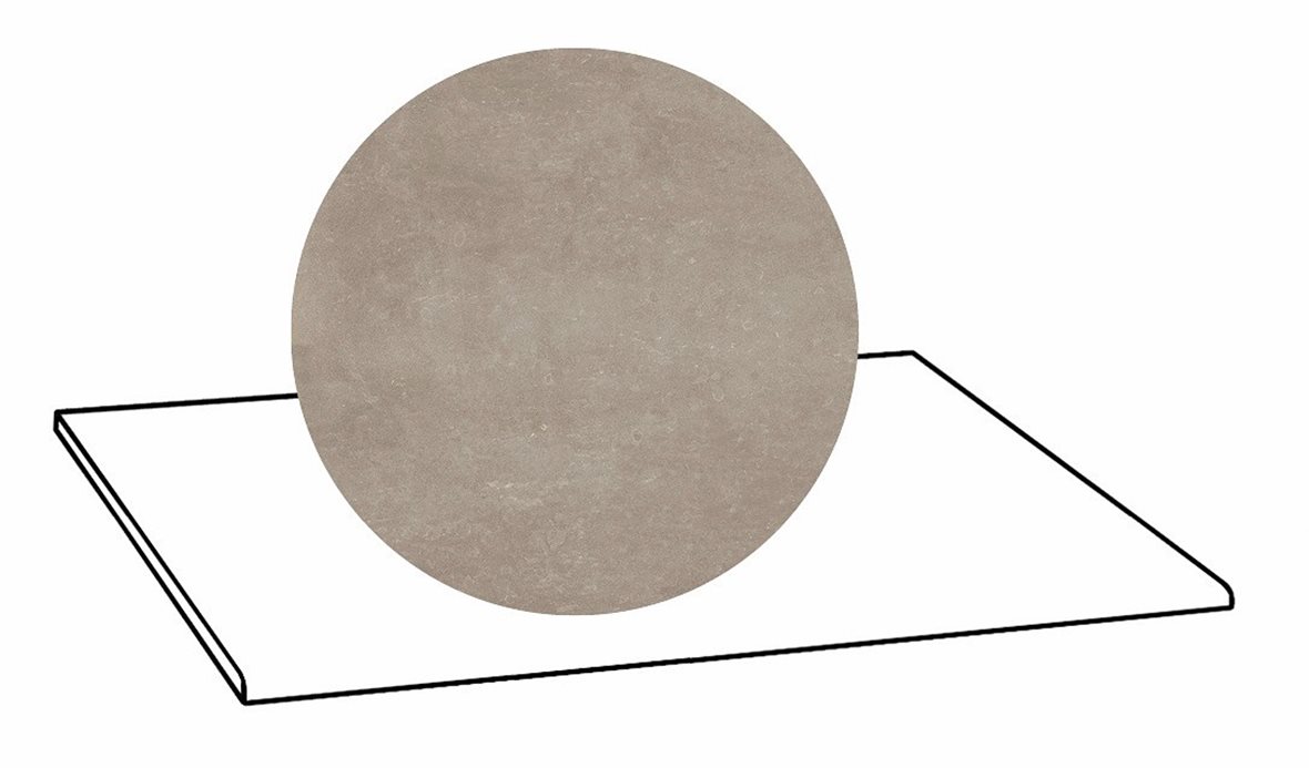 LPC Sicily Re60 lasittamaton porraslaatta A 30X60 04 Smoke tasapintainen silotettu matta keskitumma harmaa kivi