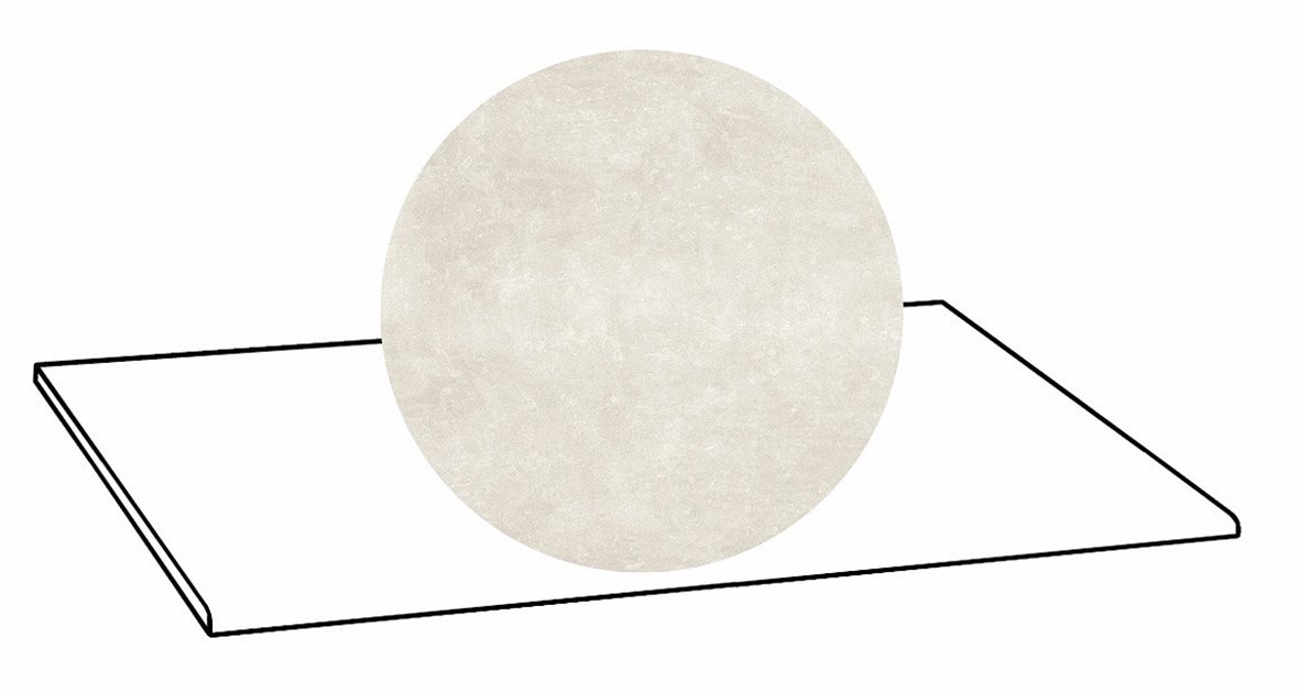 LPC Sicily Re60 lasittamaton porraslaatta A 33X80 02 Ash tasapintainen silotettu matta vaalea harmaa kivi