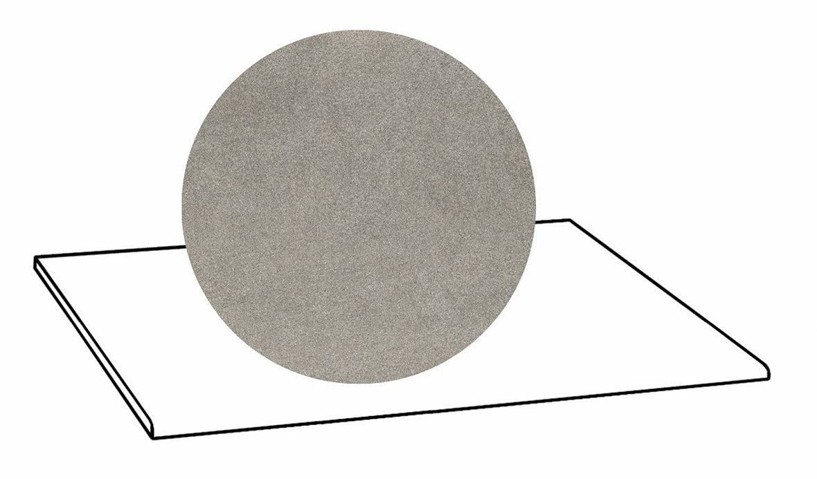 LPC Volcano Re60 lasittamaton porraslaatta A 30X60 02 Grey tasapintainen silotettu matta keskitumma harmaa kivi