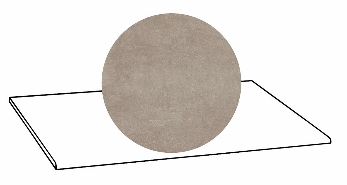 LPC Sicily Re60 lasittamaton porraslaatta A 33X80 04 Smoke tasapintainen silotettu matta keskitumma harmaa kivi