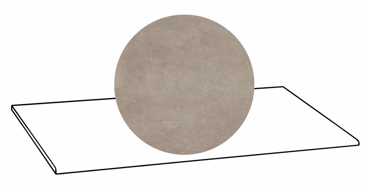 LPC Sicily Re60 lasittamaton porraslaatta A 33X119,7 04 Smoke tasapintainen silotettu matta keskitumma harmaa kivi