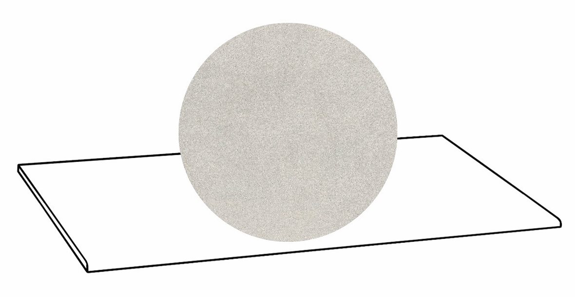 LPC Volcano Re60 lasittamaton porraslaatta A 33X119,7 01 White tasapintainen silotettu matta vaalea valkoinen kivi