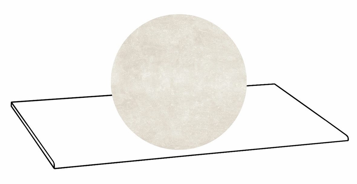 LPC Sicily Re60 lasittamaton porraslaatta A 33X119,7 02 Ash tasapintainen silotettu matta vaalea harmaa kivi