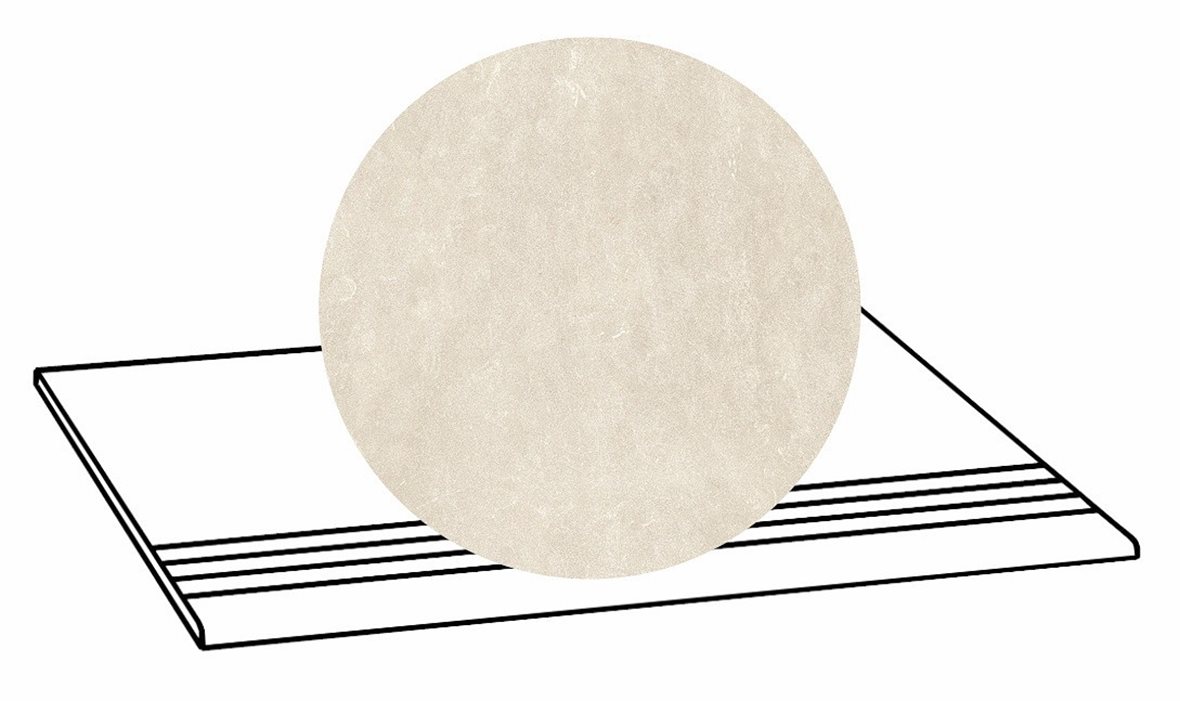 LPC Sicily Re60 lasittamaton porraslaatta liukuesteuralla 30X60 03 Sand tasapintainen silotettu matta vaalea beige kivi