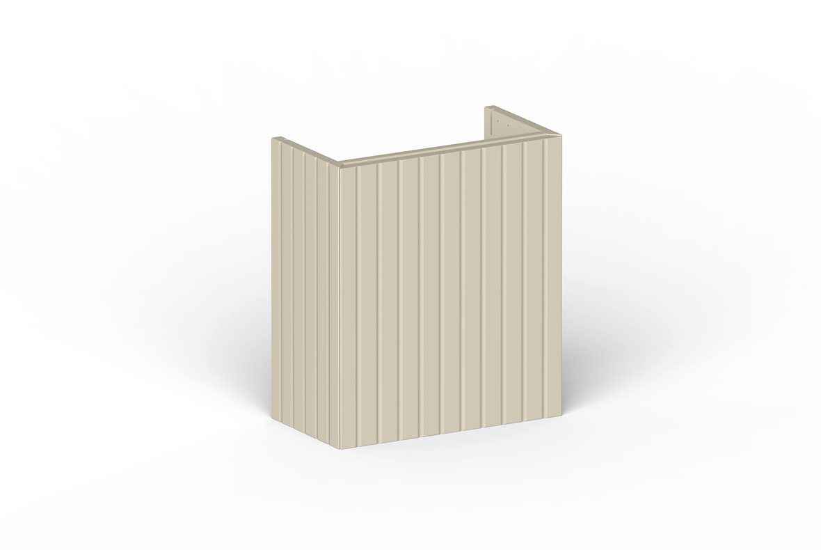 Balteco NU-series allaskaappi 40x45x21,4 cm beige 1 ovi push open seinäviemäröinti