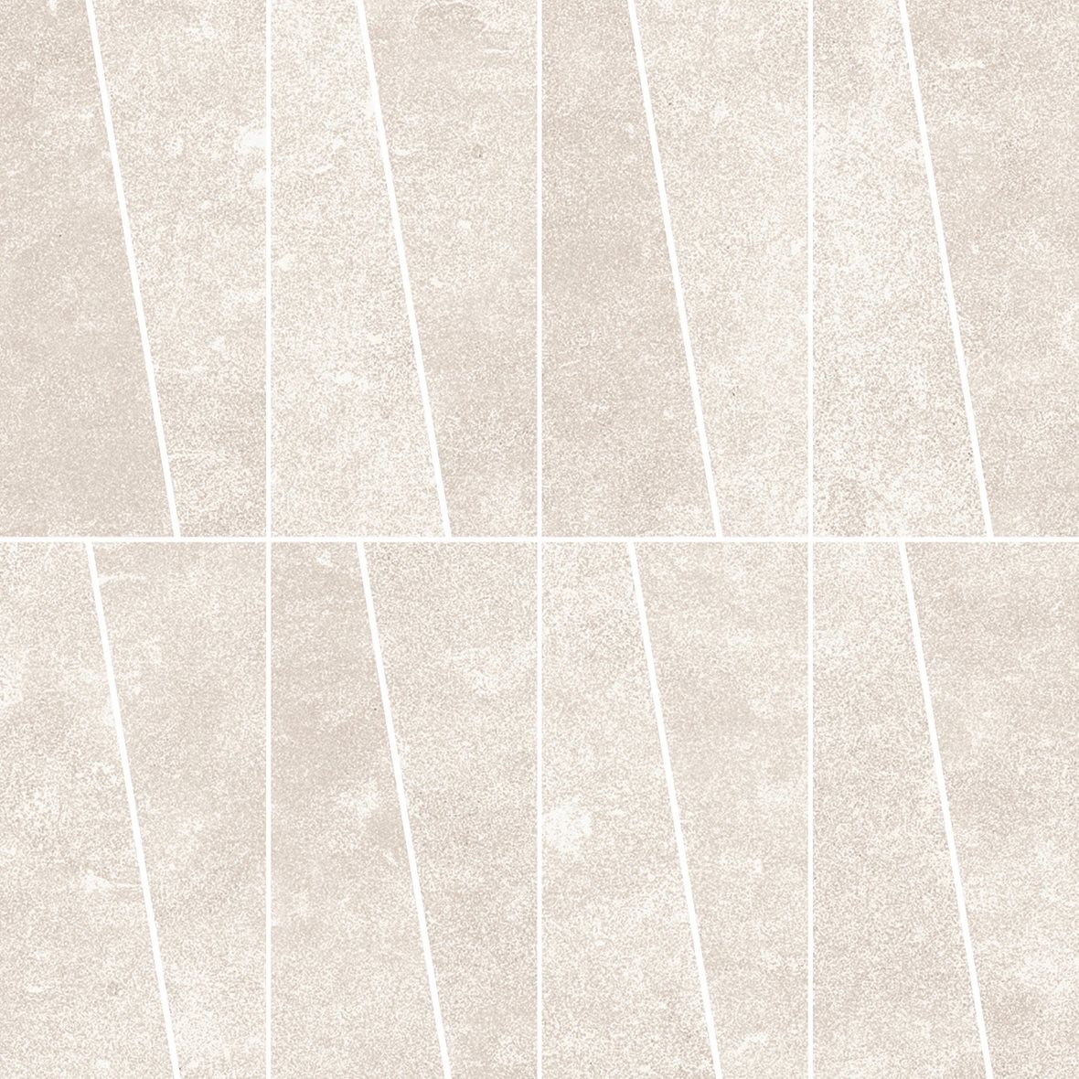 LPC Sicily Re60 Trapezi lasittamaton porcelanato mosaiikki seinälaatta lattialaatta 02 Ash tasapintainen silotettu matta vaalea harmaa kivi