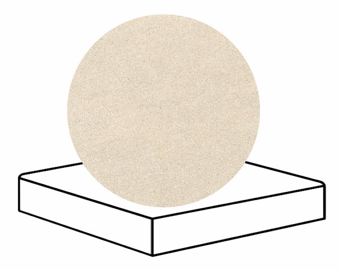 LPC Volcano Re60 lasittamaton porraslaatta kulmapala angolo B 33X33 04 Sand tasapintainen silotettu matta vaalea beige kivi