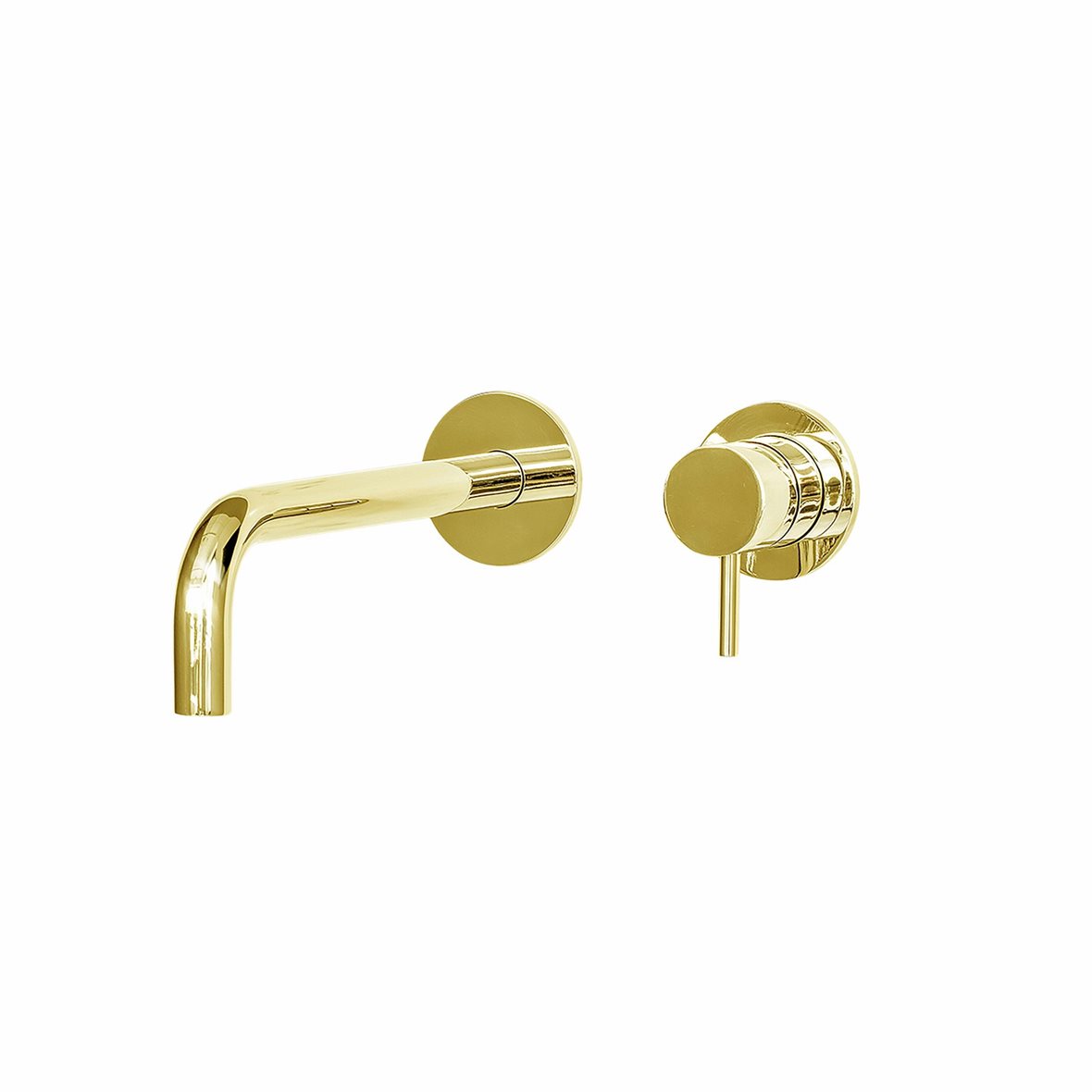 d line Qtoo piiloasennettava pesuallashana seinään 19 cm kiillotettu PVD messinki