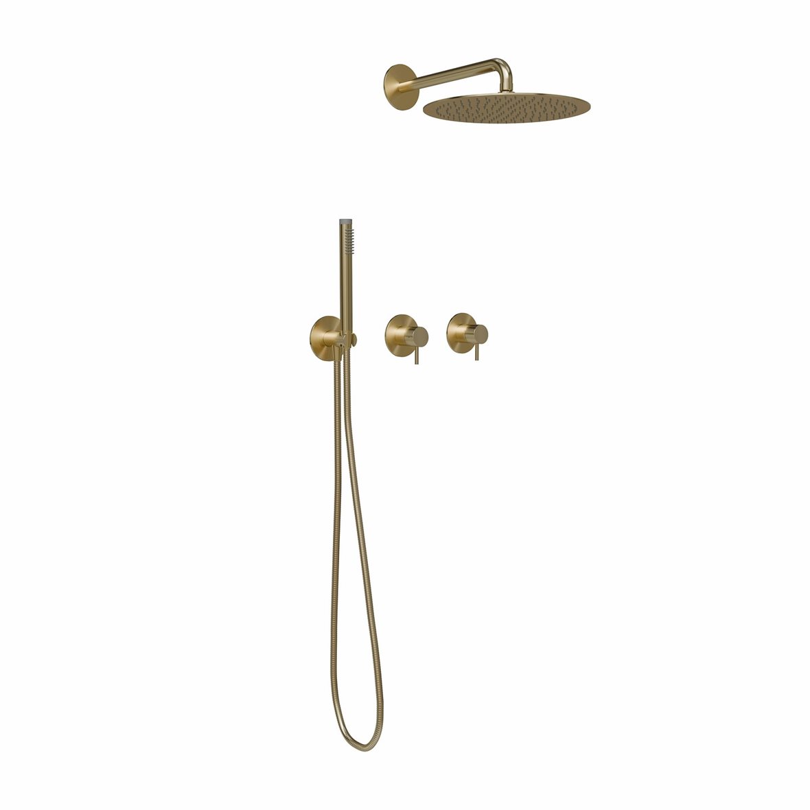 d line Qtoo piiloasennettava sadesuihkusetti matta PVD messinki