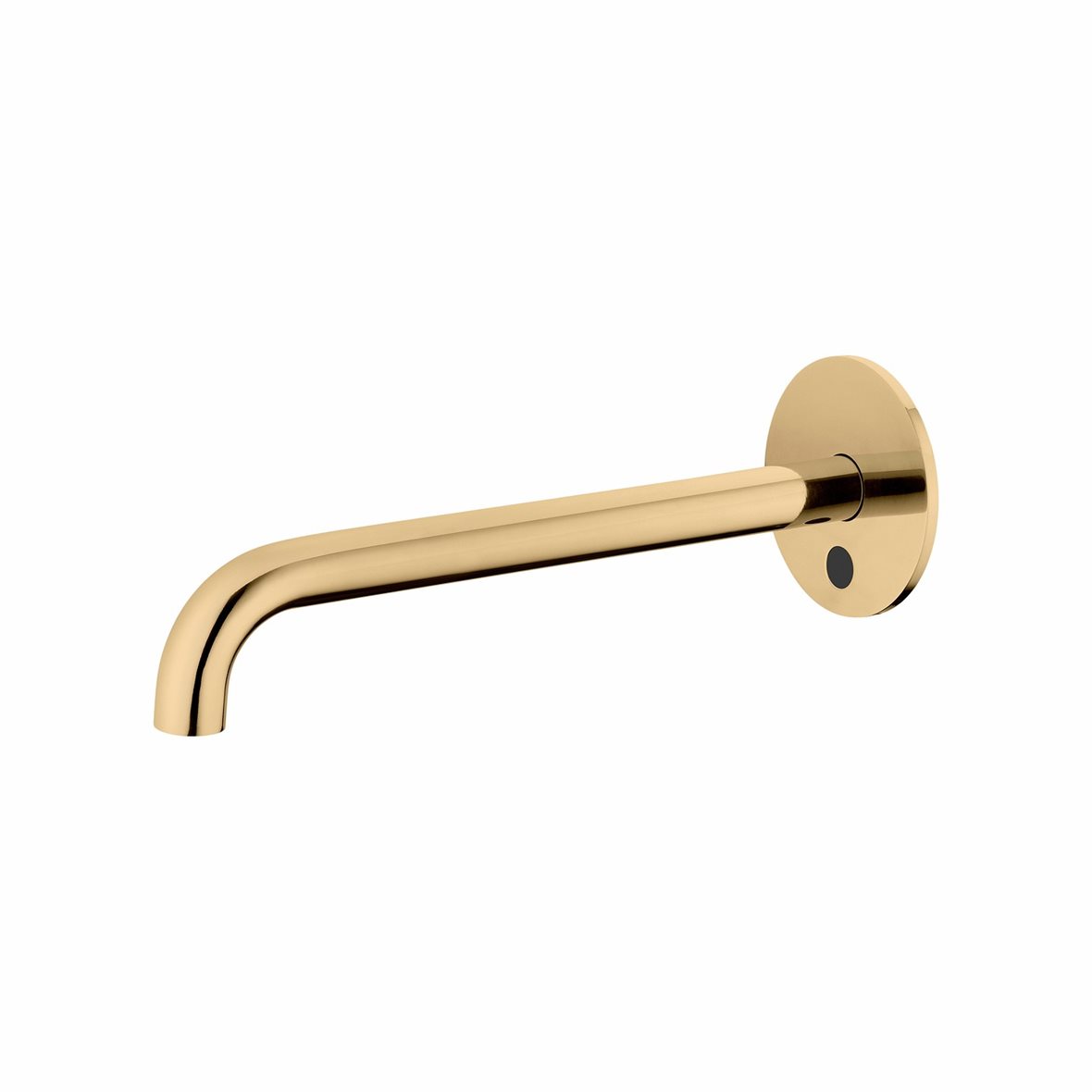 d line Qtoo pintaosa kosketusvapaalle pesuallashanalle seinään 25 cm paristokäyttöinen haponkestävä ruostumaton teräs AISI 316 kiillotettu PVD messink