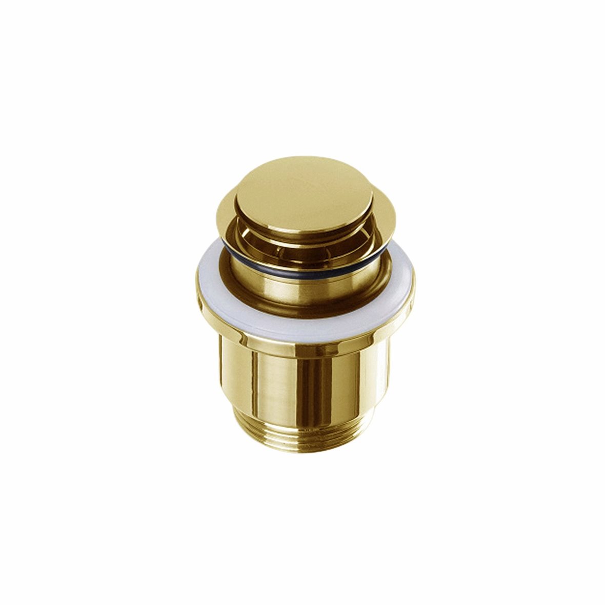 d Line Qtoo Hygiene+ pohjaventtiili push-open haponkestävä RST AISI 316 kiillotettu PVD messinki