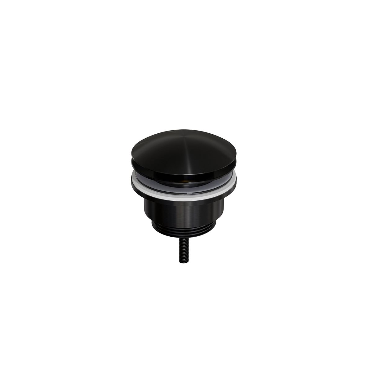 d Line Qtoo pohjaventtiili push-open haponkestävä RST AISI 316 harjattu PVD musta 10,9x6,5x6,5 cm