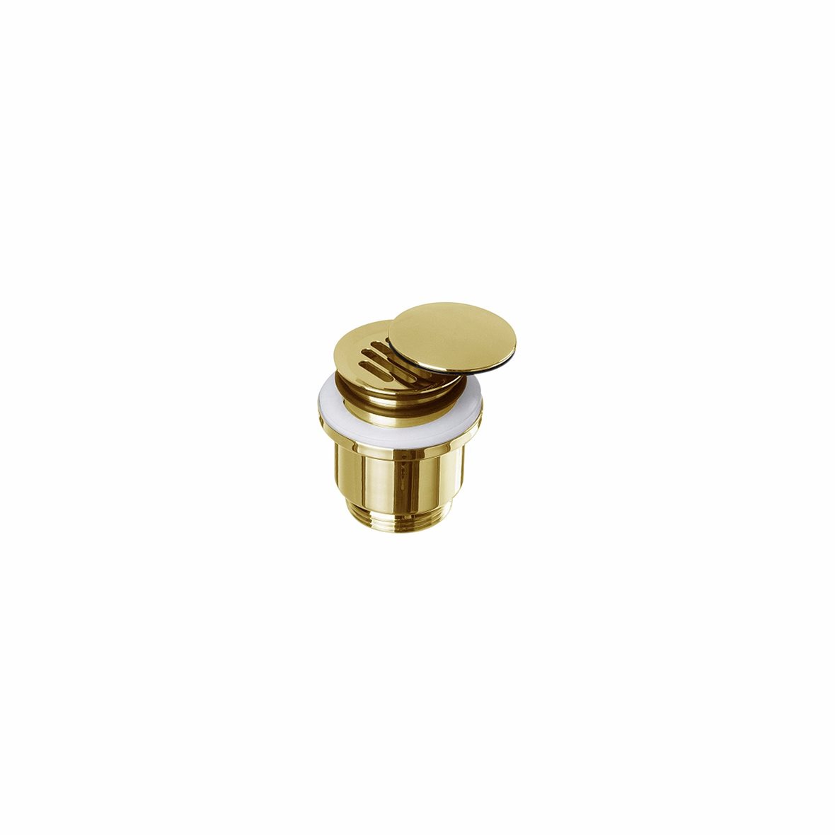 d Line Qtoo Hygiene+ pohjaventtiili irtokannella 6,2x6,8x6,2 cm haponkestävä RST AISI 316 kiillotettu PVD messinki