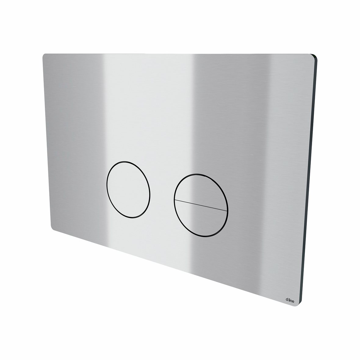 d line Qtoo seinä-WC huuhtelupainike 23,5x15,5x3,3 cm kiillotettu ruostumaton teräs