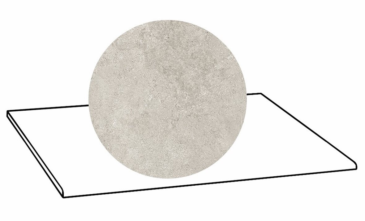 LPC Geo Re60 lasittamaton porraslaatta A 30X60 01 Sugar tasapintainen matta vaalea valkoinen kivi