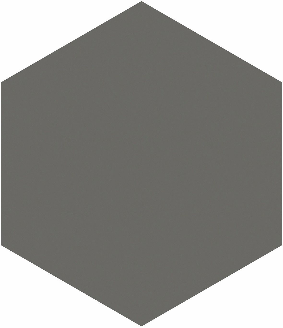 LPC P21 lasittamaton porcelanato seinälaatta lattialaatta ulkolaatta 9,7X11,2 Uni Metal tasapintainen matta 6-kulmainen tumma harmaa yksivärinen