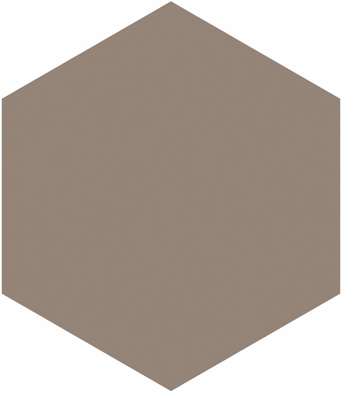 LPC P21 lasittamaton porcelanato seinälaatta lattialaatta ulkolaatta 9,7X11,2 Uni Moka tasapintainen matta 6-kulmainen keskitumma ruskea yksivärinen