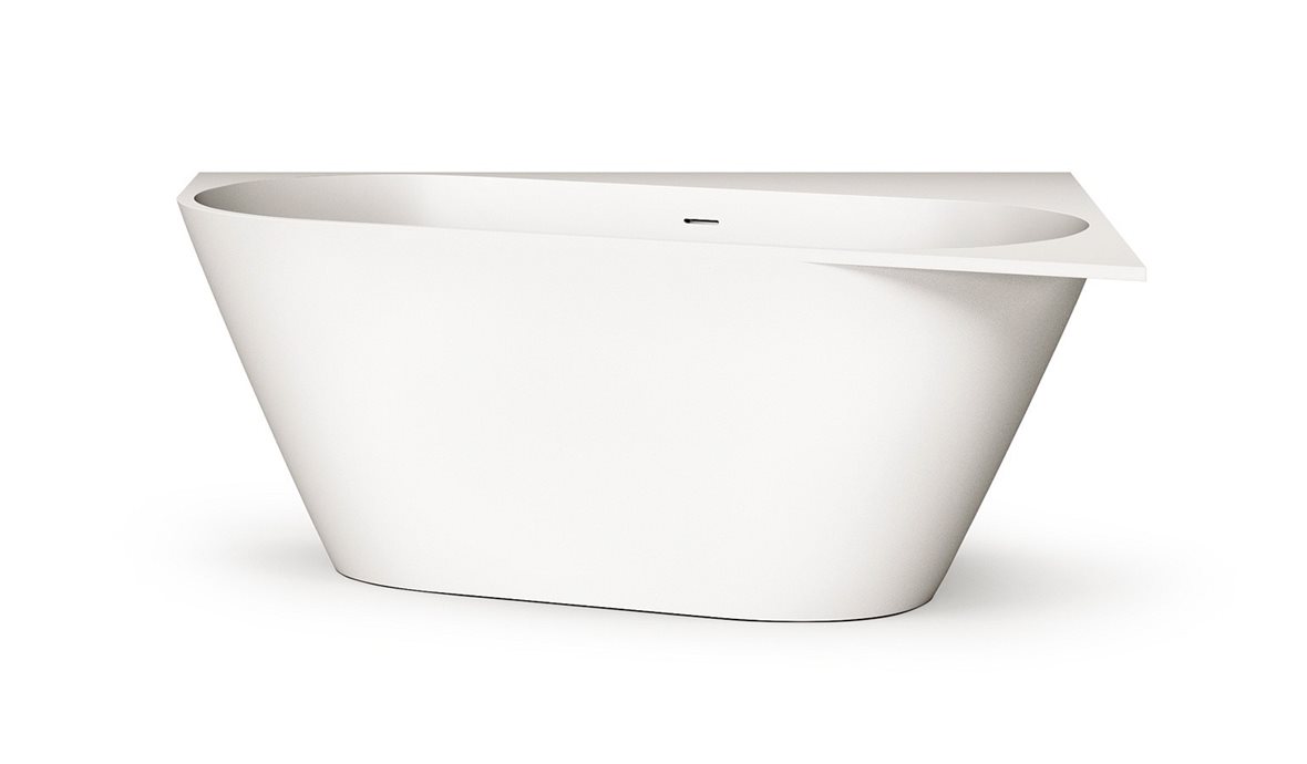 PAA Deco Corner A kiviamme 160x127x63 cm mattavalkoinen oyster kulma-asennus