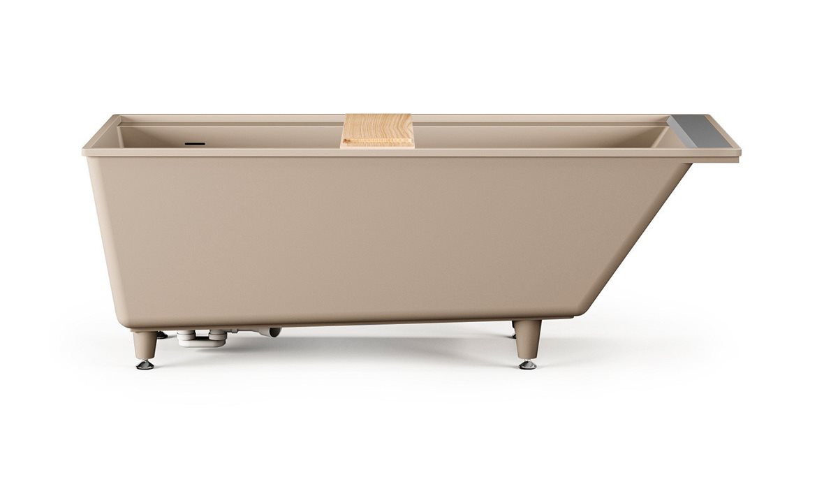 PAA Infinity kiviamme 179,5x79,5x62 cm cafe latte upotettava