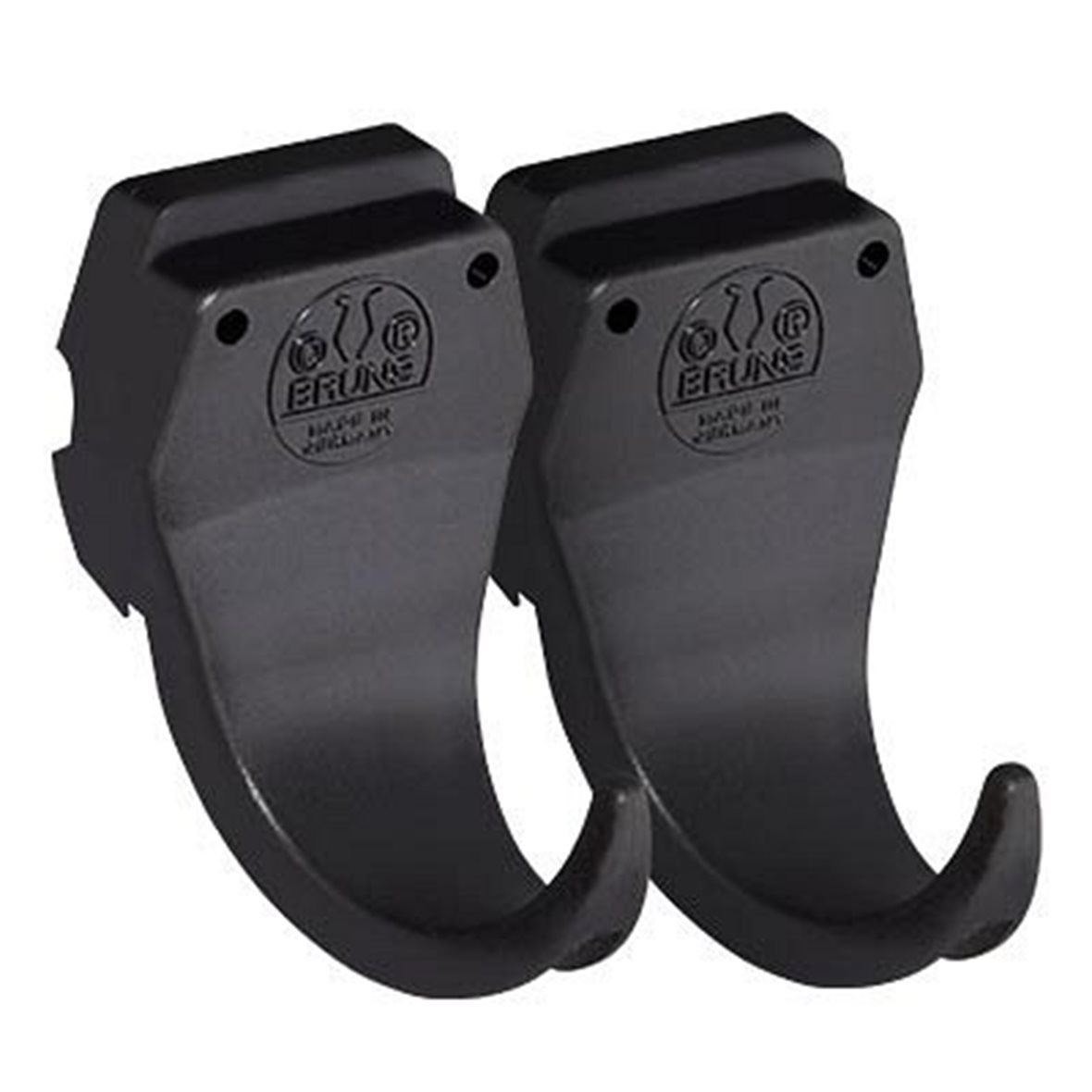 Bruns koukku musta 2 kpl