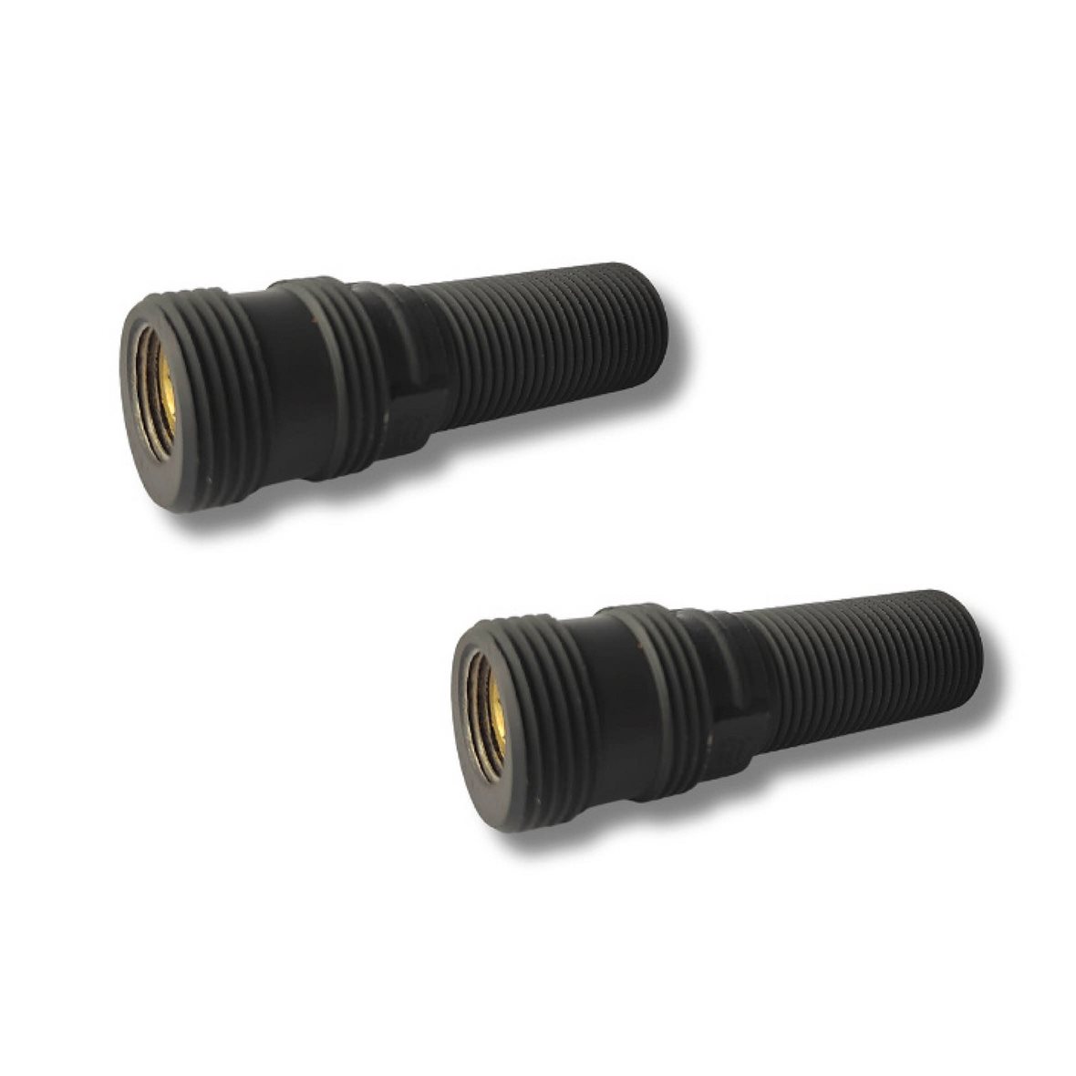 LPC suoraliitinpari suluin 1/2"x3/4" pitkä mattamusta