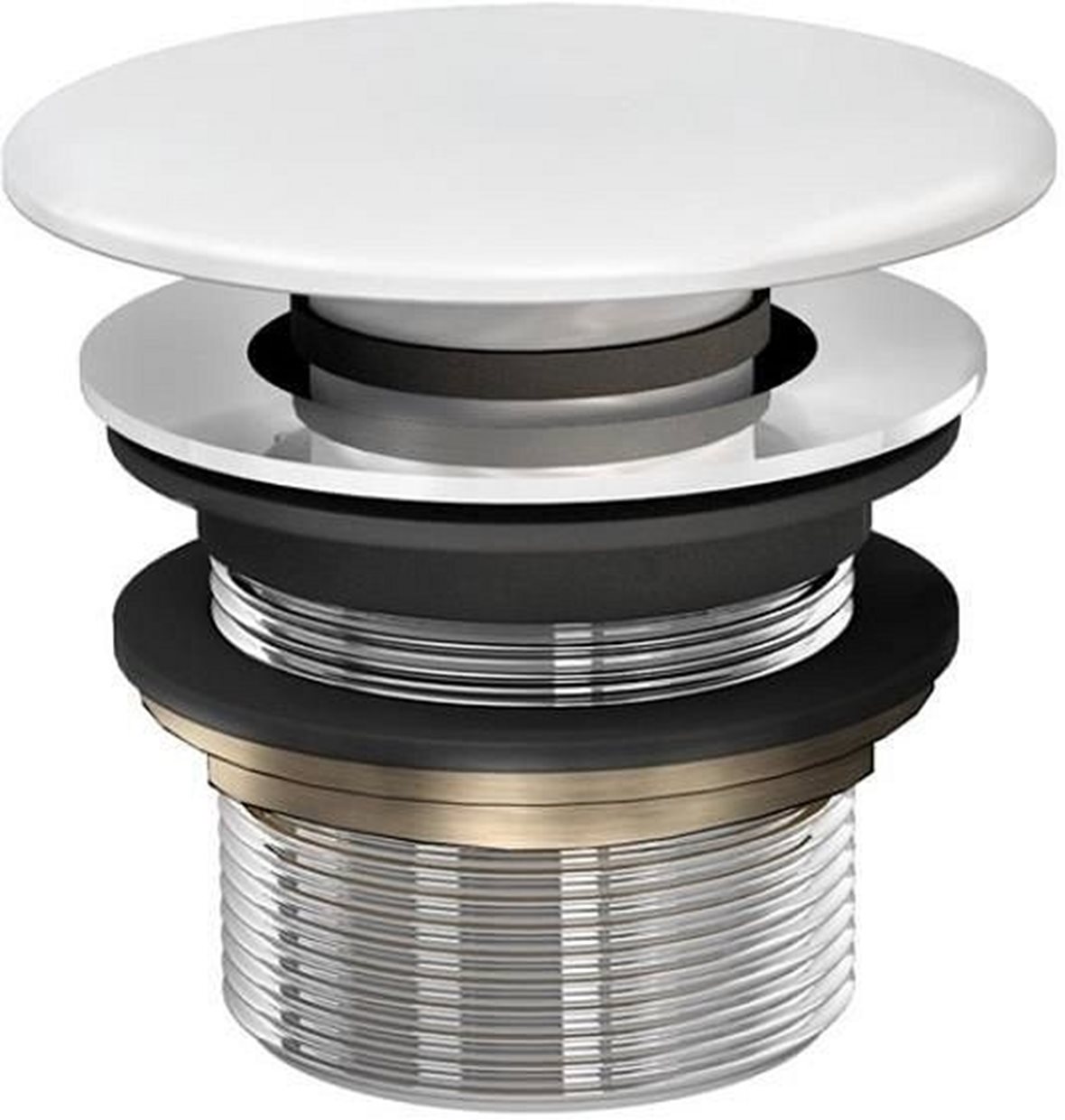 PAA pohjaventtiili push-open Silkstone mattavalkoinen