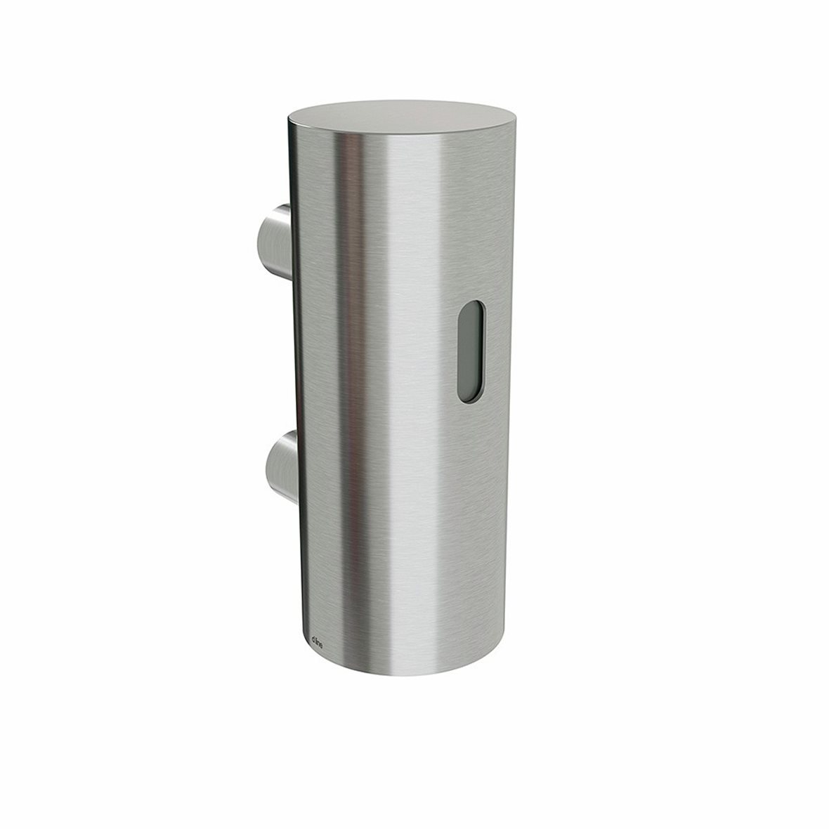 d line Knud Holscher saippua-annostelija seinään 8,5x21,6x12,2 cm harjattu teräs RST AISI 316 kosketusvapaa