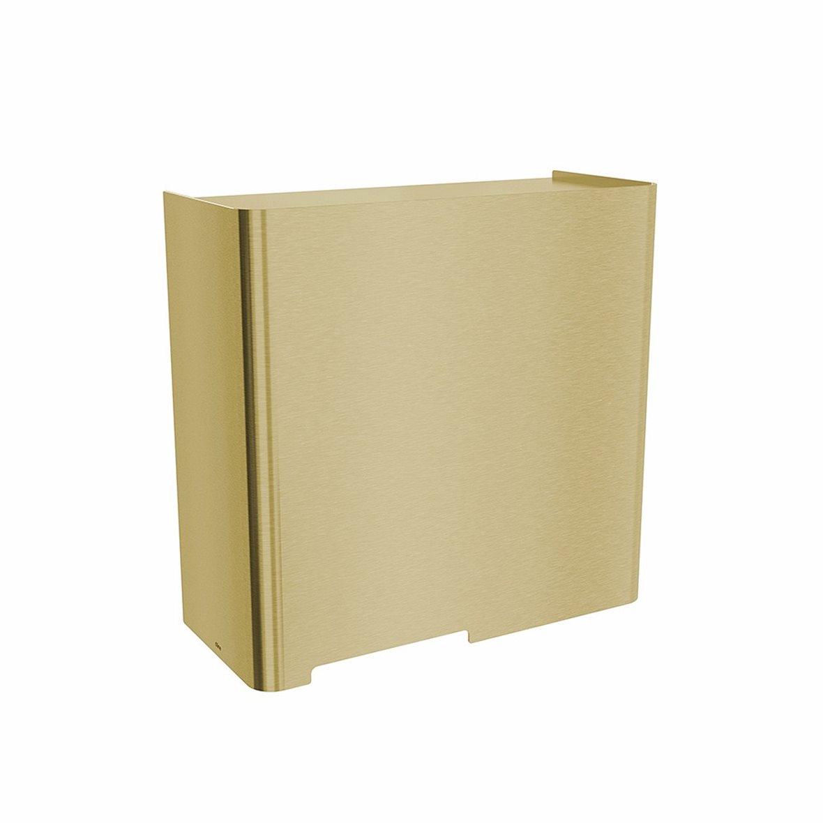 d line Knud Holscher käsienkuivain seinään 28,5x27,7x12,7 cm harjattu PVD messinki