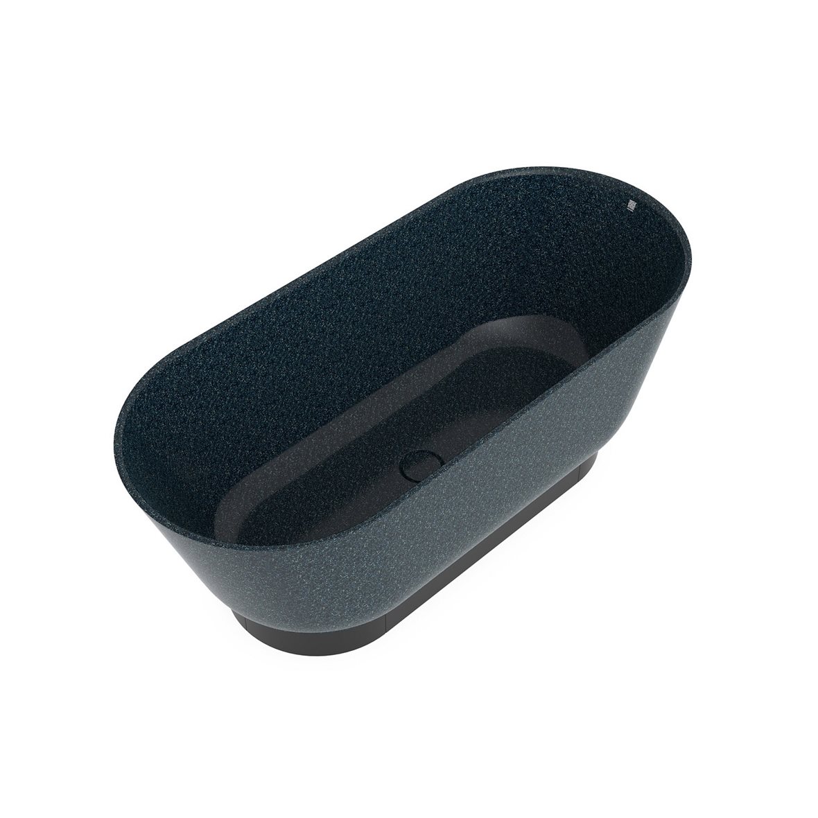 Woodio Flow kylpyamme 160x70x59 cm puukomposiitti Arctic vapaasti sijoitettava