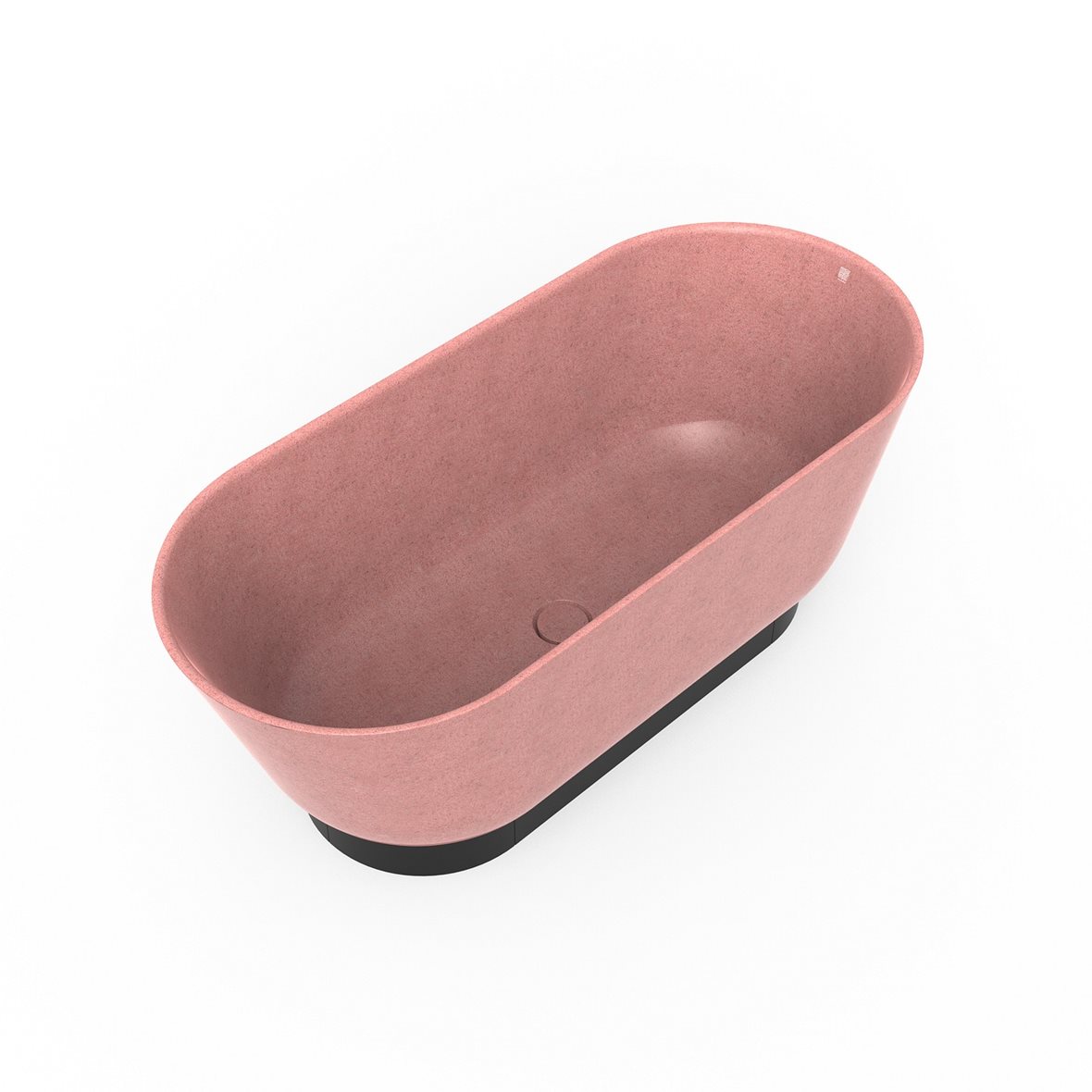 Woodio Flow kylpyamme 160x70x59 cm puukomposiitti Blossom vapaasti sijoitettava