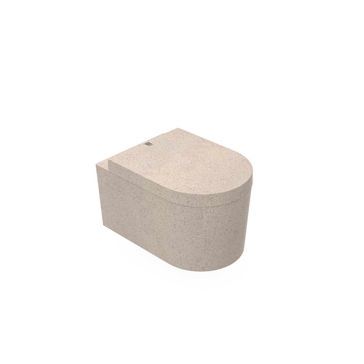 Woodio Block WC-istuin seinään 542 rimless istuinkansi vaimennuksella puukomposiitti Polar