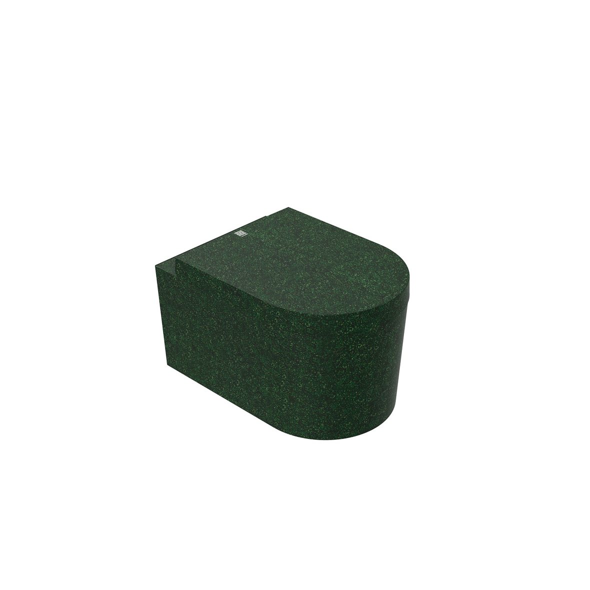 Woodio Block WC-istuin seinään 542 rimless istuinkansi vaimennuksella puukomposiitti Moss